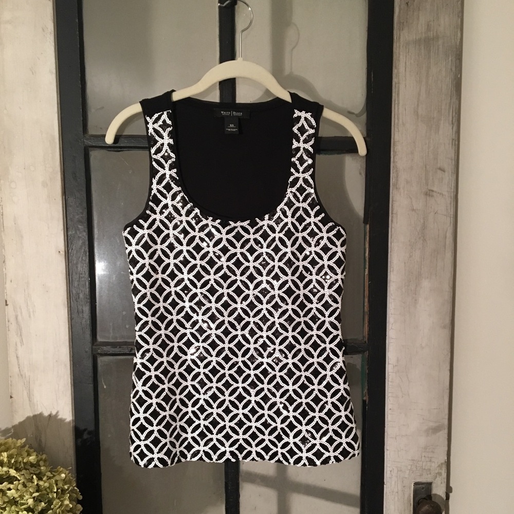 White House Black Market Sequined Tank